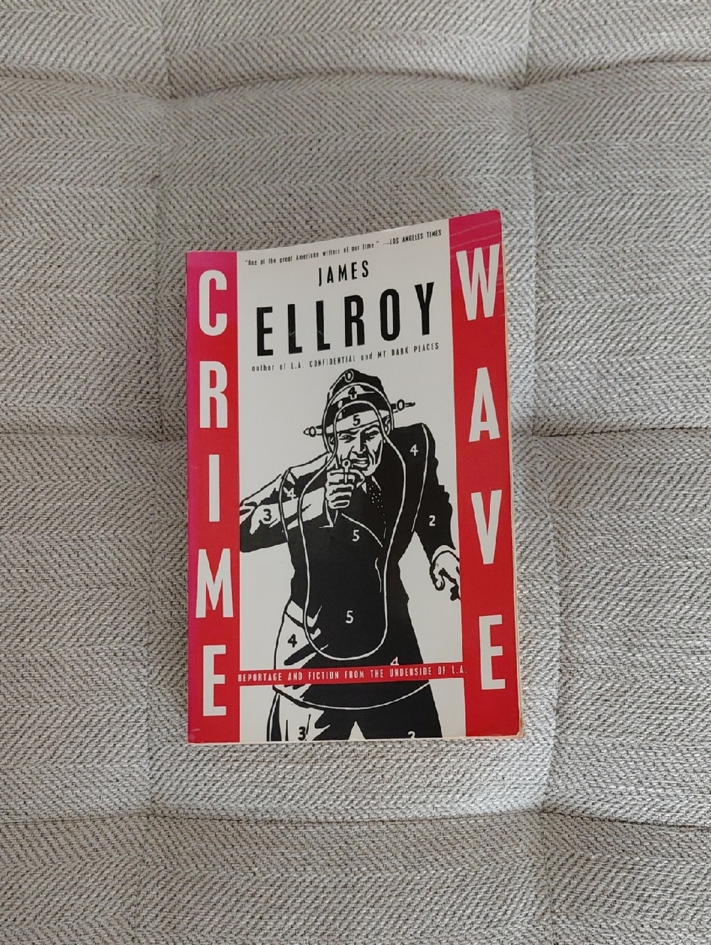 🔴 James Ellroy "Crime Wave" Paperback - Black, White & Red Cover